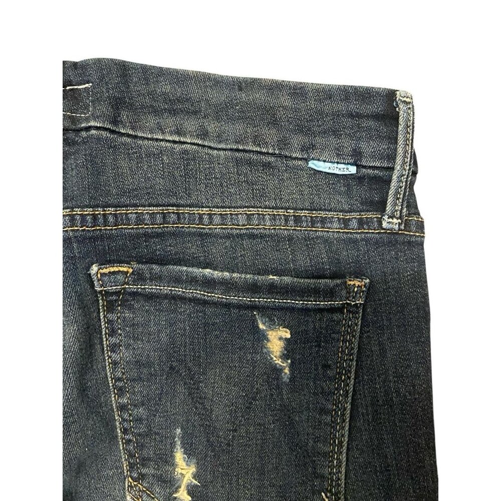 Mother The Looker Ankle‎ Fray Jeans 27 Jaded and Torn Wash Ankle Distressed - Picture 11 of 11